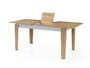 Hanah Home Mesa de Comedor Extensible Roble y Blanco
